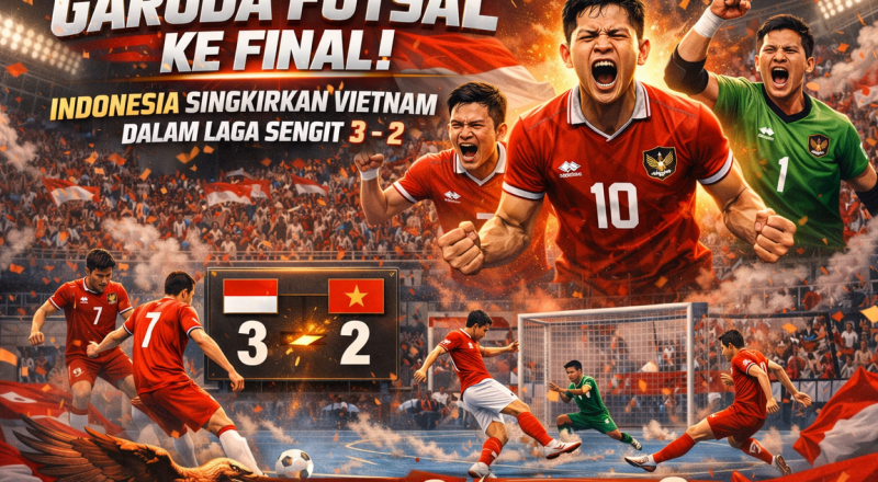 Garuda Futsal ke Final! Indonesia Singkirkan Vietnam dalam Laga Sengit 3-2